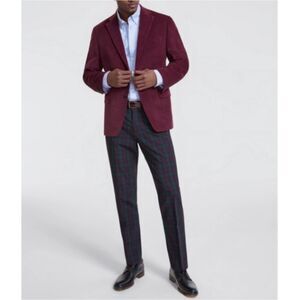 Tommy Hilfiger Daltry Sport Coat Men's Size 40S Burgundy Corduroy Elbow Patch
